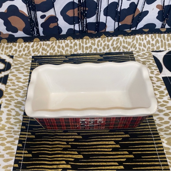 CHRISTMAS CERAMIC BUTTER DISH - Picture 3 of 7